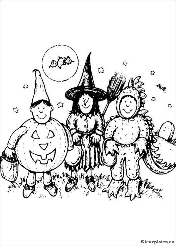 Halloween kleurplaten