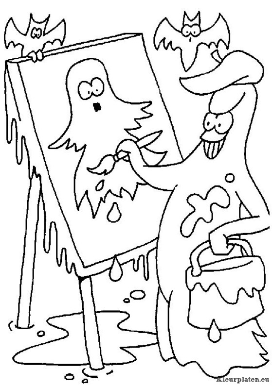 Halloween kleurplaten