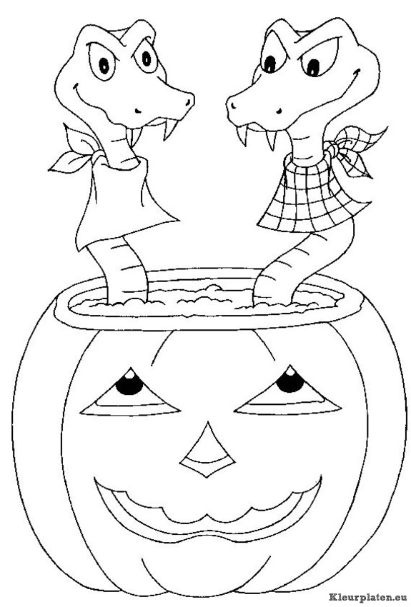 Halloween kleurplaten