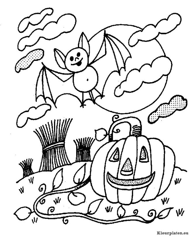 Halloween kleurplaten