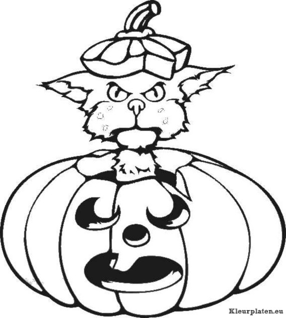 Halloween kleurplaten