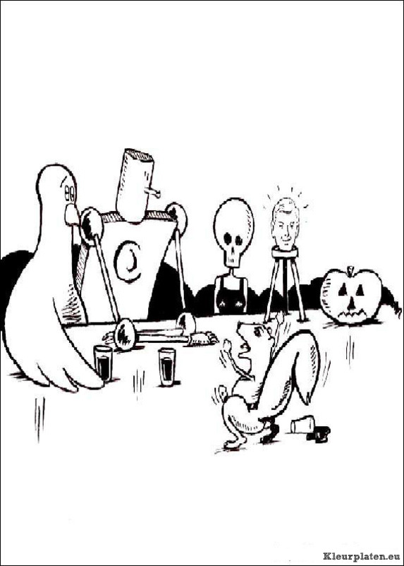 Halloween kleurplaten