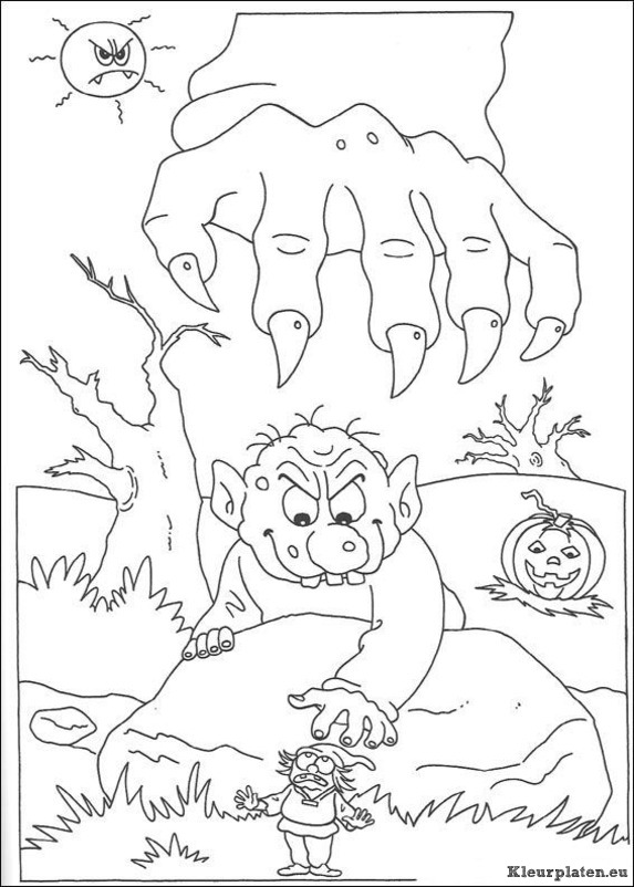 Halloween kleurplaten
