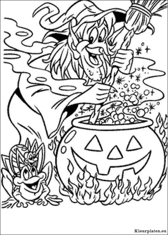 Halloween kleurplaten