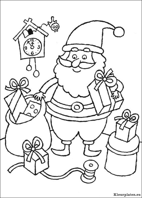 Kerst kleurplaten