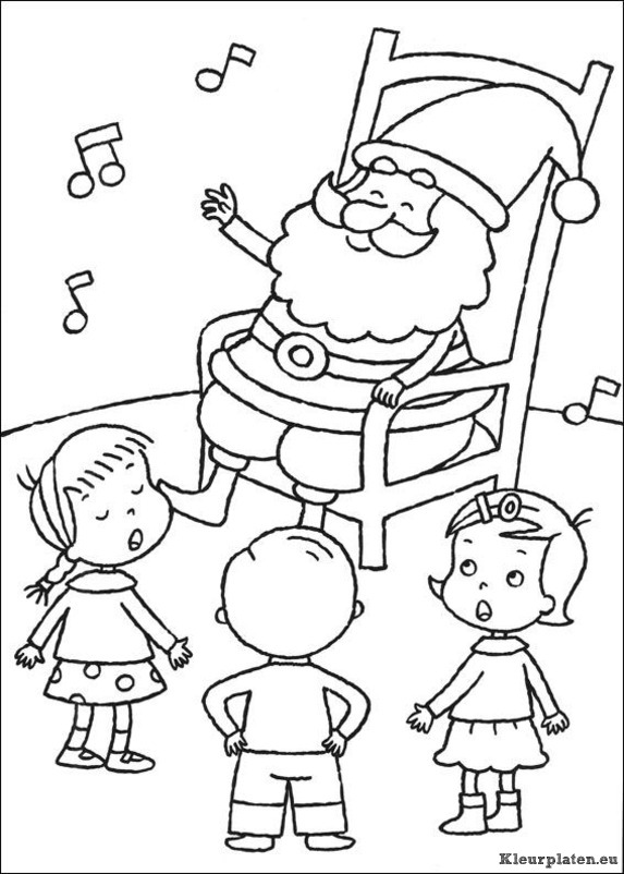 Kerst kleurplaten