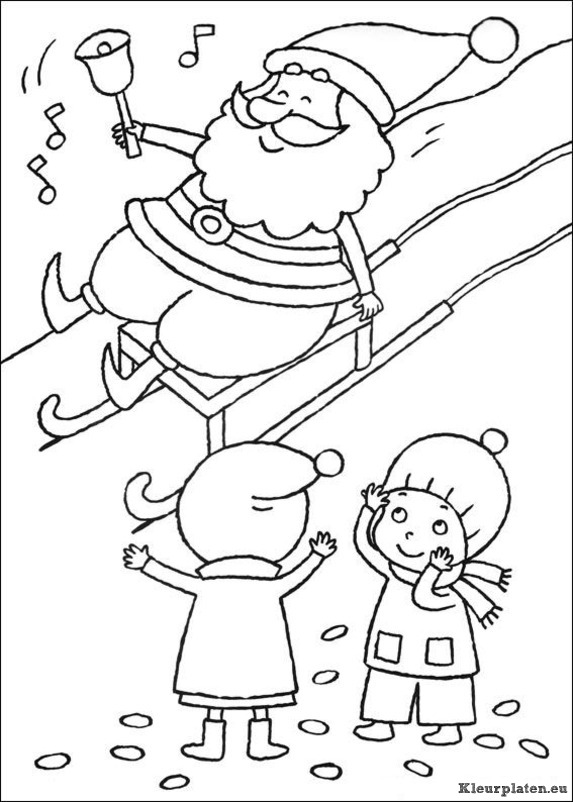 Kerst kleurplaten