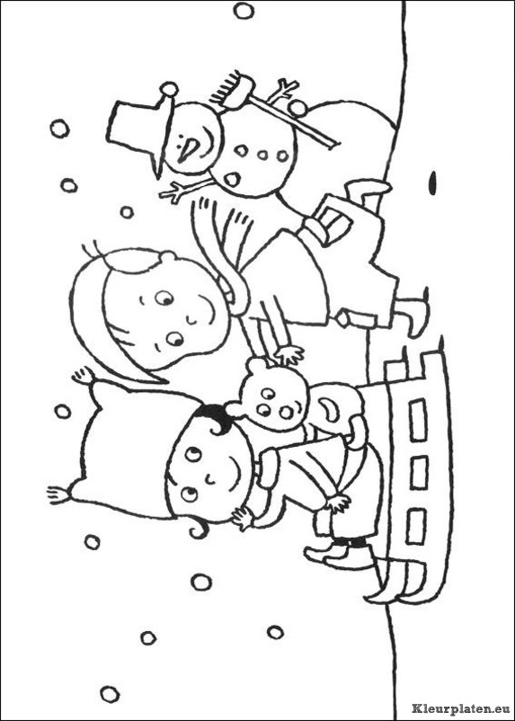 Kerst kleurplaten