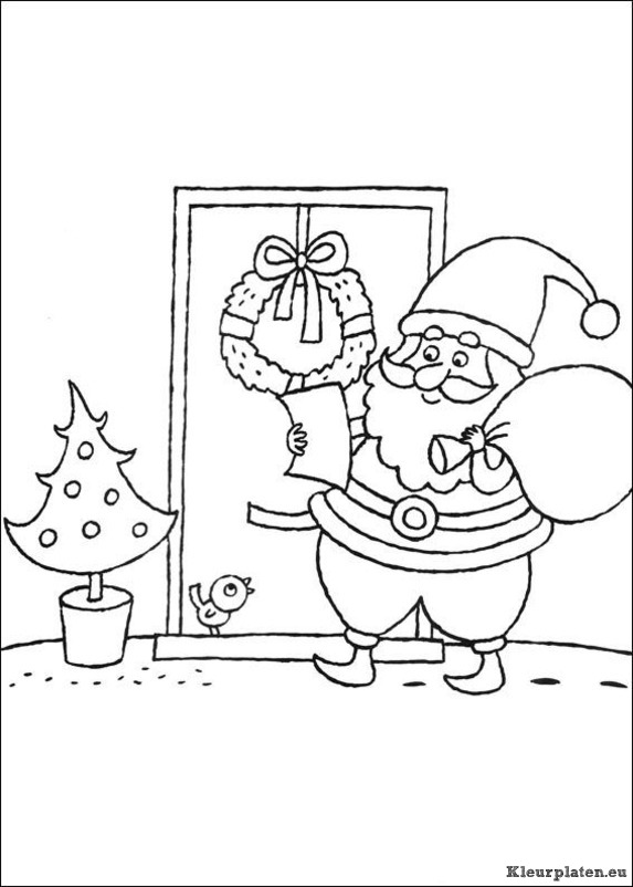 Kerst kleurplaten