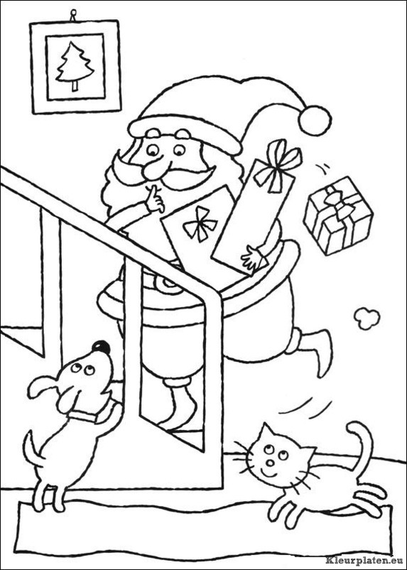 Kerst kleurplaten