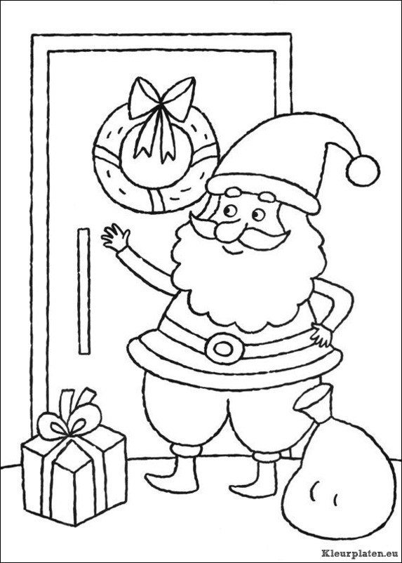 Kerst kleurplaten