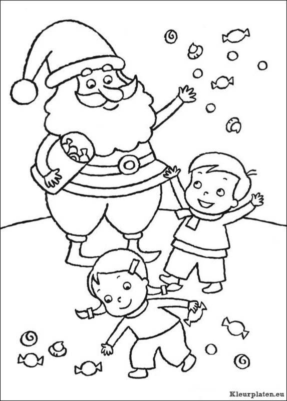 Kerst kleurplaten