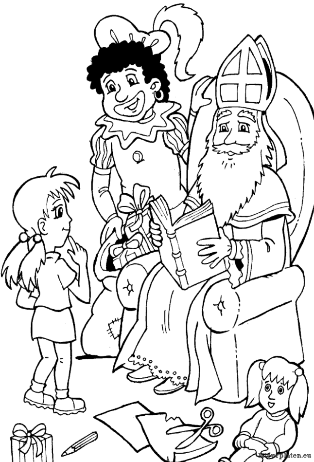 Sinterklaas kleurplaten