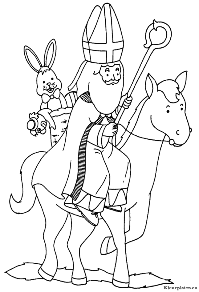 Sinterklaas kleurplaten