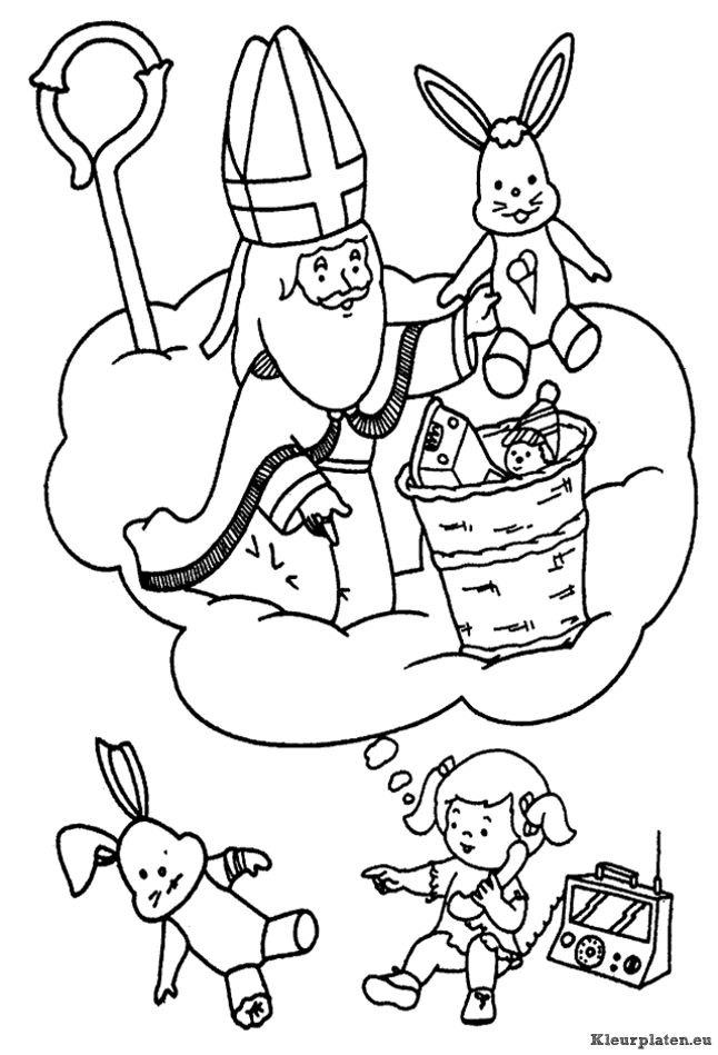 Sinterklaas kleurplaten