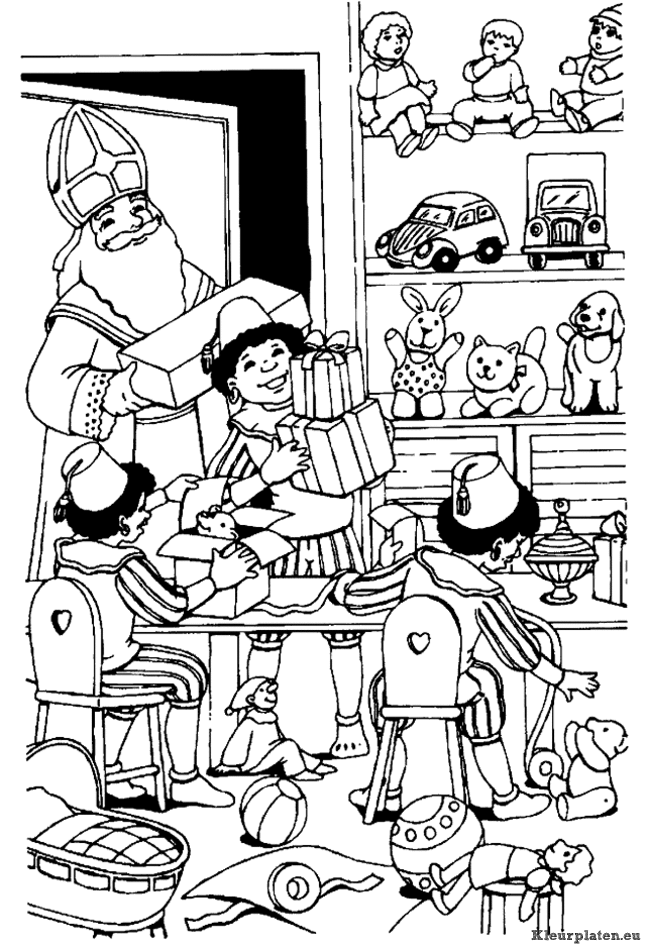 Sinterklaas kleurplaten
