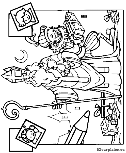 Sinterklaas kleurplaten