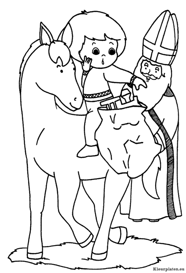 Sinterklaas kleurplaten