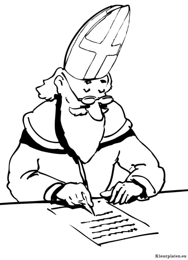 Sinterklaas kleurplaten