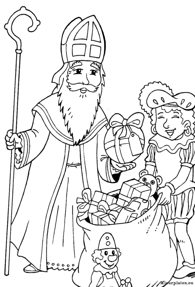 Sinterklaas kleurplaten