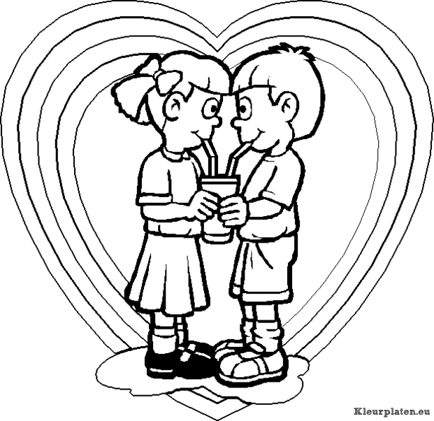 Valentijn kleurplaten