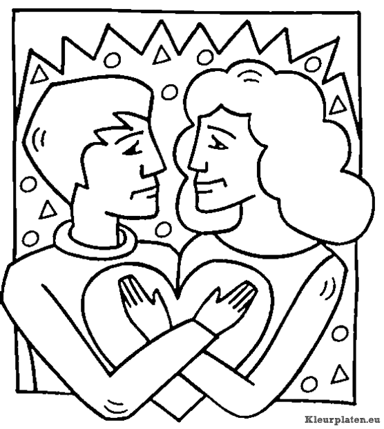 Valentijn kleurplaten