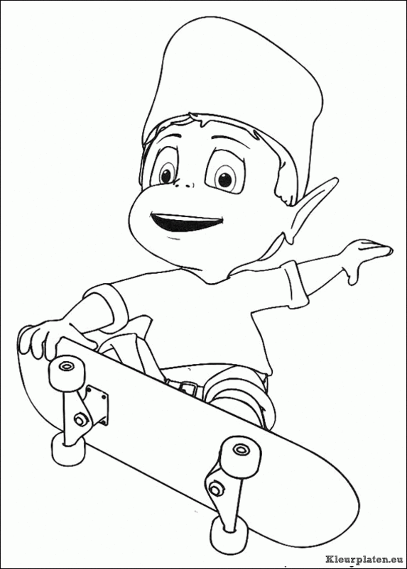 Adiboo kleurplaten