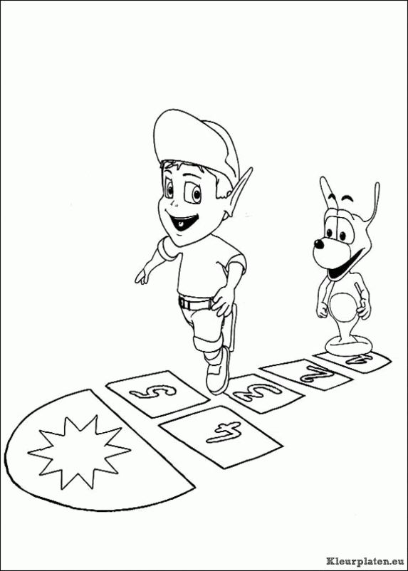 Adiboo kleurplaten