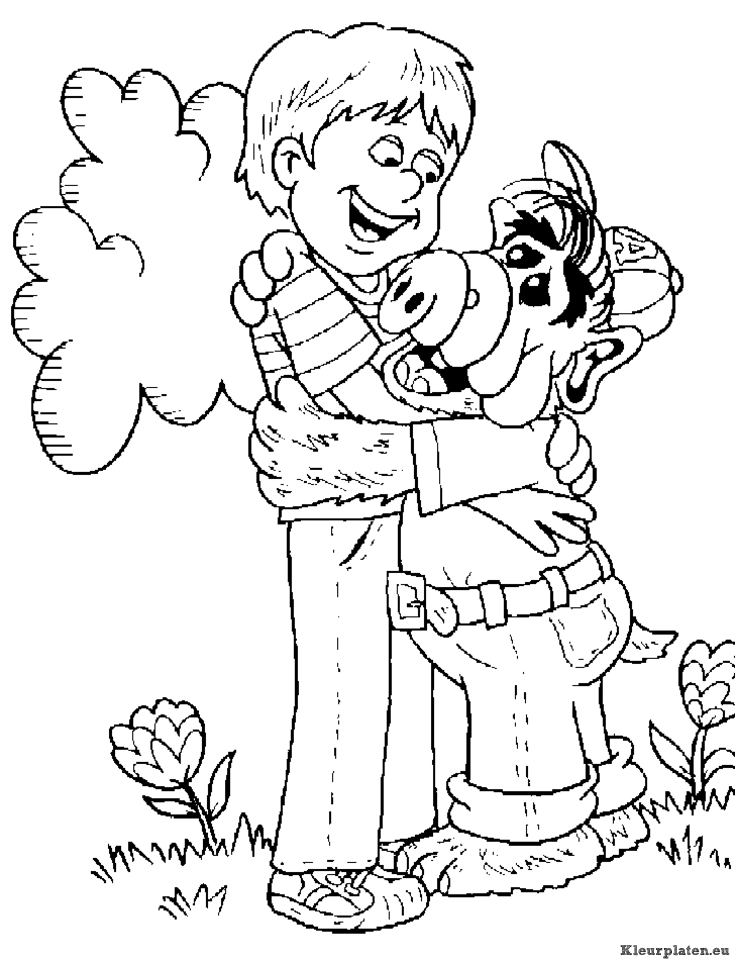 Alf kleurplaten