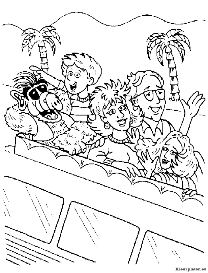 Alf kleurplaten