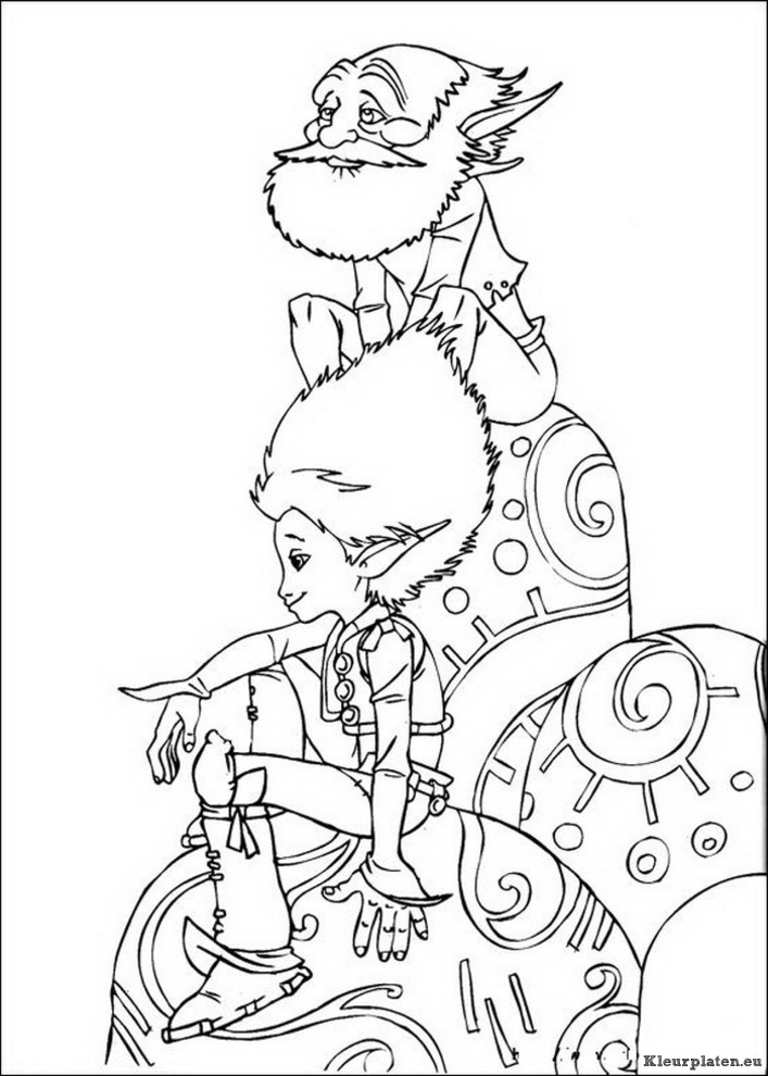 Arthur en de minimoys kleurplaten