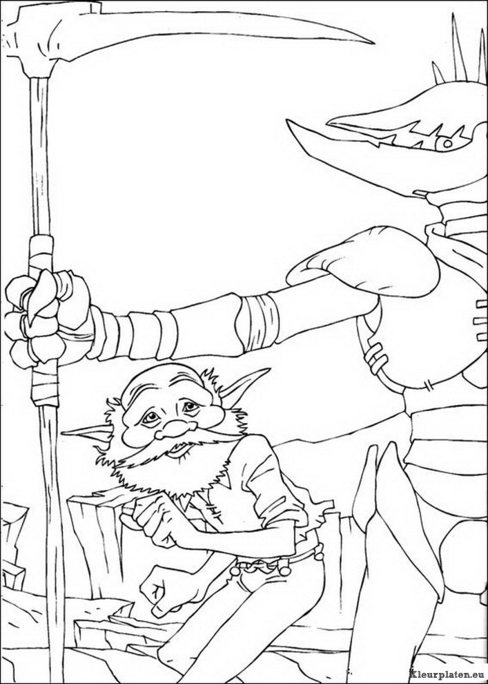Arthur en de minimoys kleurplaten