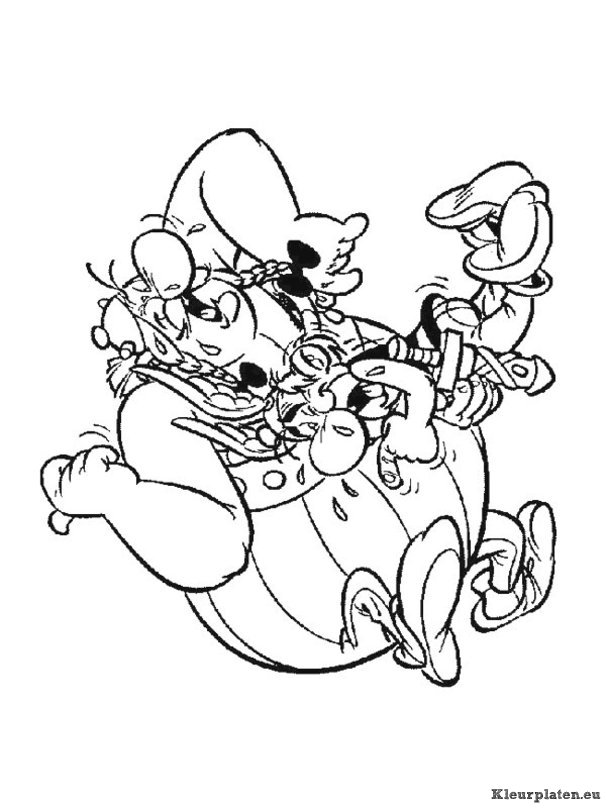 Astrix en obelix kleurplaten