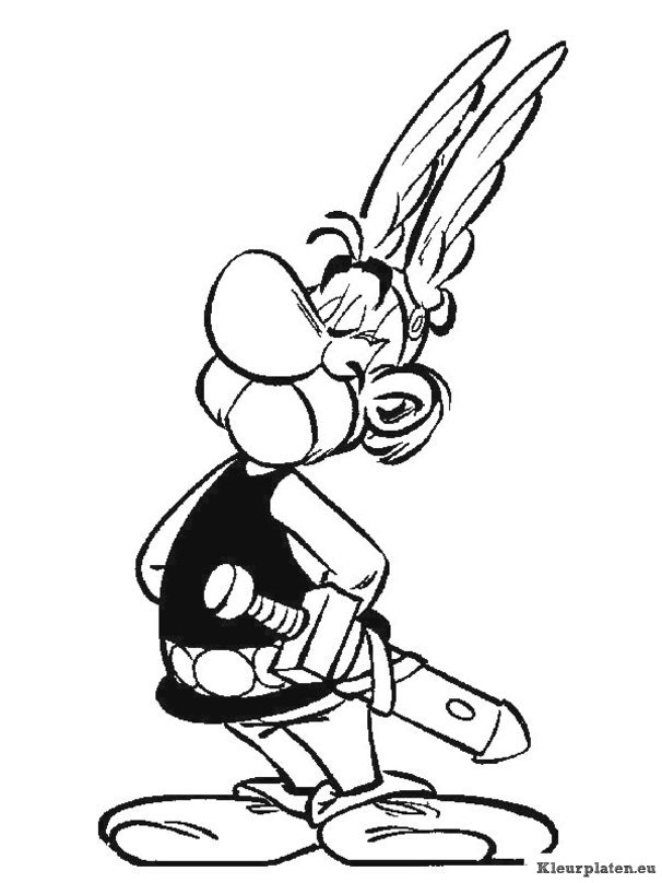 Astrix en obelix kleurplaten