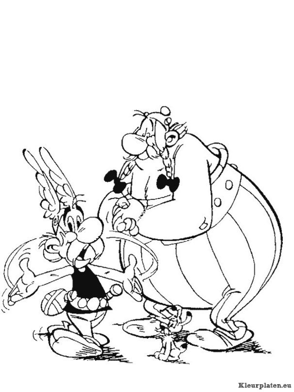 Astrix en obelix kleurplaten
