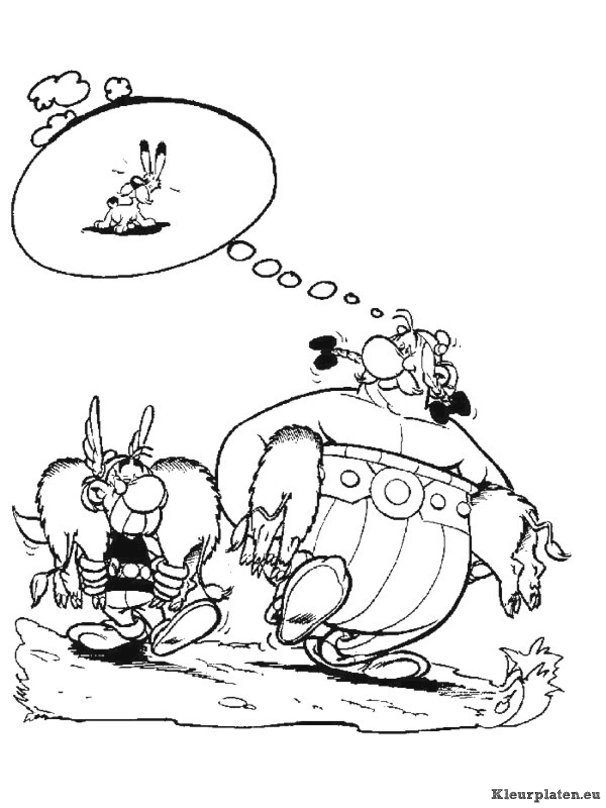 Astrix en obelix kleurplaten