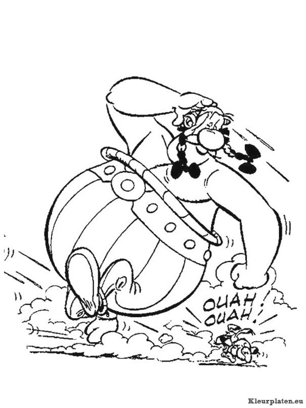 Astrix en obelix kleurplaten