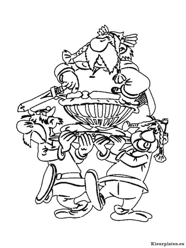 Astrix en obelix kleurplaten