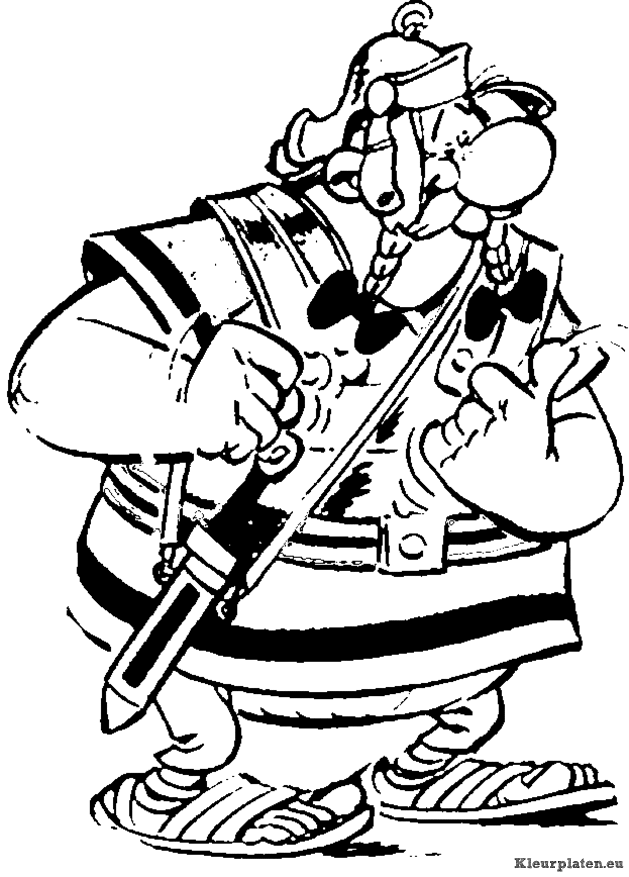 Astrix en obelix kleurplaten