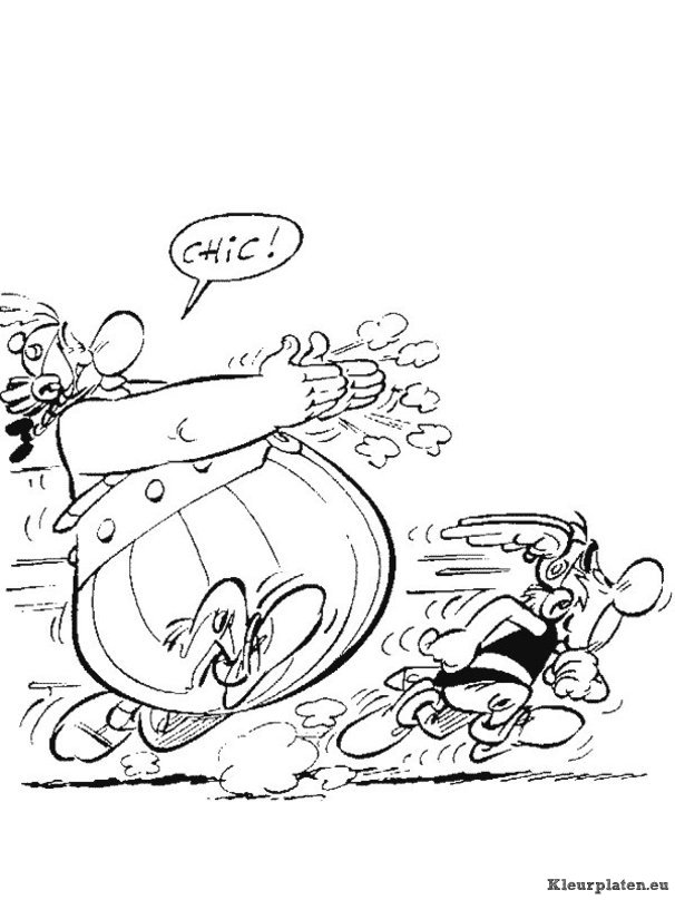 Astrix en obelix kleurplaten