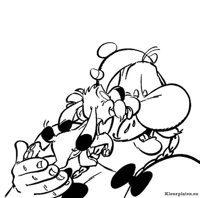 Astrix en obelix kleurplaten