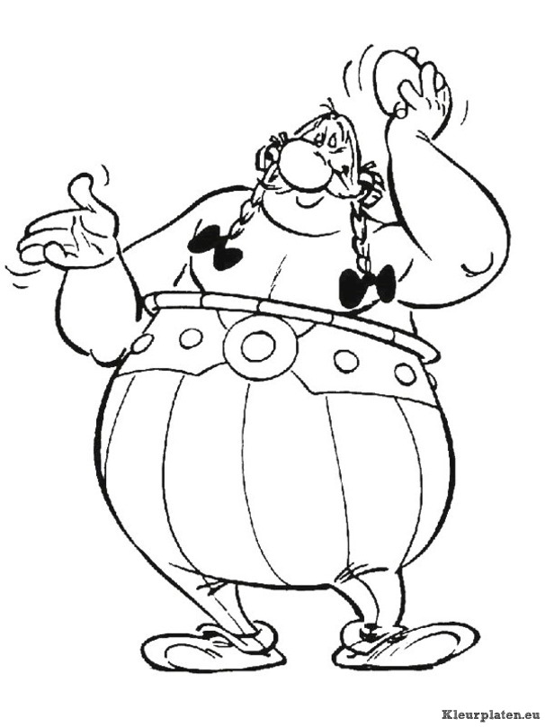 Astrix en obelix kleurplaten