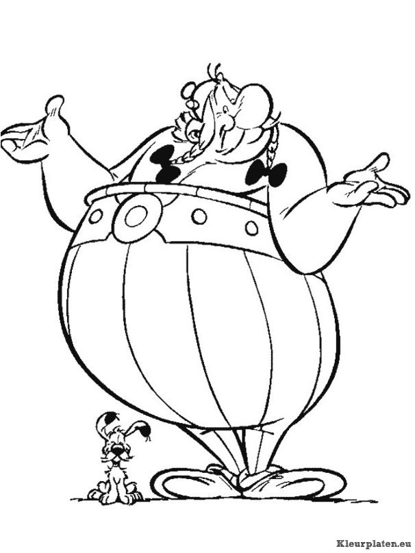 Astrix en obelix kleurplaten
