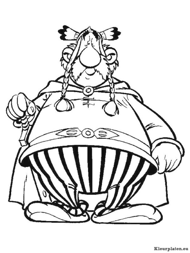 Astrix en obelix kleurplaten