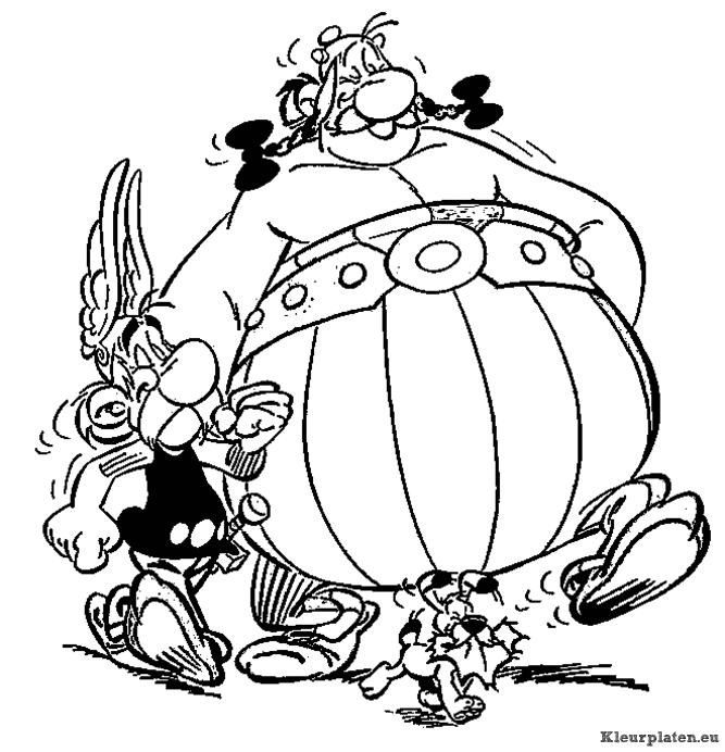 Astrix en obelix kleurplaten