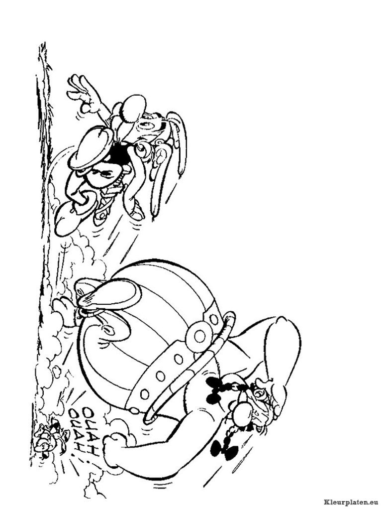 Astrix en obelix kleurplaten