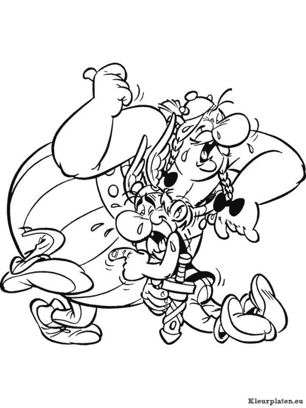 Astrix en obelix kleurplaten