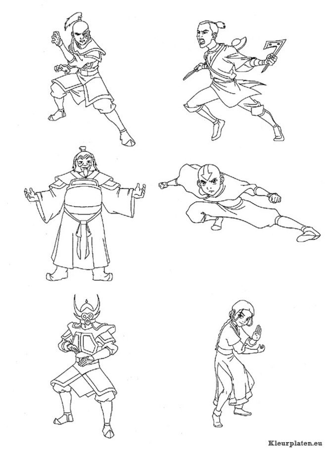 Avatar kleurplaten