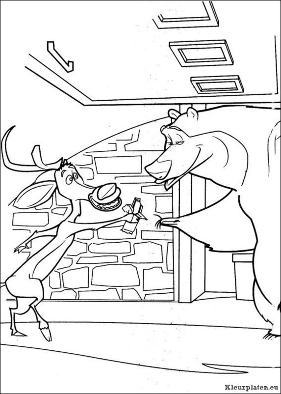 Baas In Eigen Bos Of Open Season Kleurplaten Kleurplaten eu