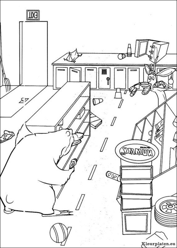 Baas In Eigen Bos Of Open Season Kleurplaten Kleurplaten eu